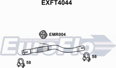 EuroFlo EXFT4044 - Труба вихлопного газу autocars.com.ua