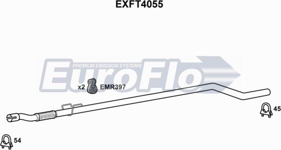 EuroFlo EXFT4055 - Труба выхлопного газа autodnr.net