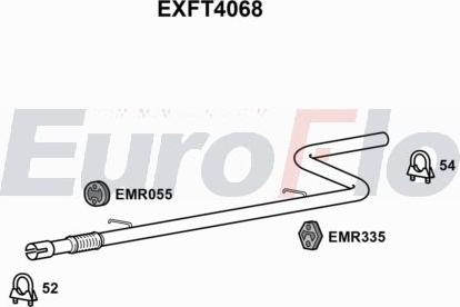 EuroFlo EXFT4068 - Труба вихлопного газу autocars.com.ua