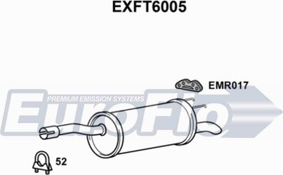 EuroFlo EXFT6005 - Глушник вихлопних газів кінцевий autocars.com.ua