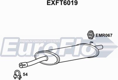 EuroFlo EXFT6019 - Глушник вихлопних газів кінцевий autocars.com.ua