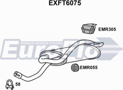 EuroFlo EXFT6075 - Глушник вихлопних газів кінцевий autocars.com.ua