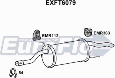 EuroFlo EXFT6079 - Глушник вихлопних газів кінцевий autocars.com.ua