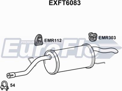 EuroFlo EXFT6083 - Глушник вихлопних газів кінцевий autocars.com.ua