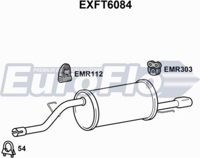 EuroFlo EXFT6084 - Глушник вихлопних газів кінцевий autocars.com.ua