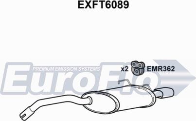 EuroFlo EXFT6089 - Глушник вихлопних газів кінцевий autocars.com.ua