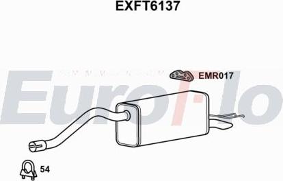 EuroFlo EXFT6137 - Глушник вихлопних газів кінцевий autocars.com.ua