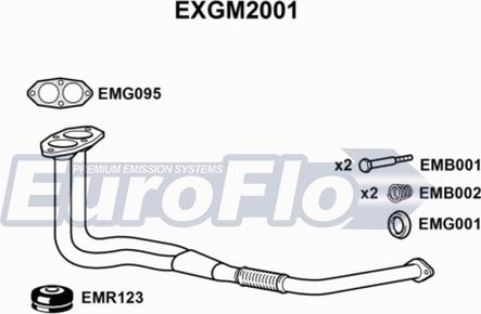 EuroFlo EXGM2001 - Труба вихлопного газу autocars.com.ua