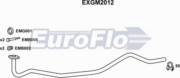 EuroFlo EXGM2012 - Труба вихлопного газу autocars.com.ua