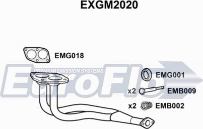 EuroFlo EXGM2020 - Труба вихлопного газу autocars.com.ua