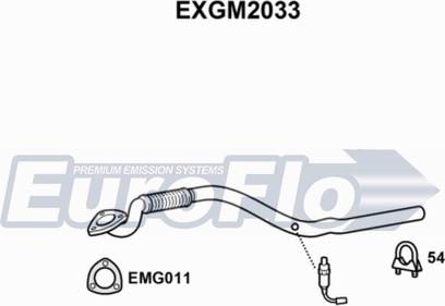 EuroFlo EXGM2033 - Труба вихлопного газу autocars.com.ua