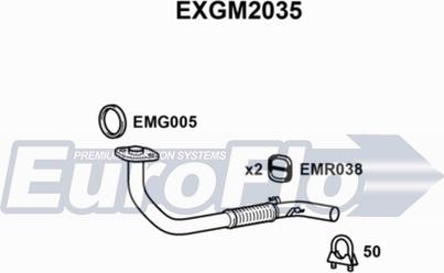 EuroFlo EXGM2035 - Труба вихлопного газу autocars.com.ua