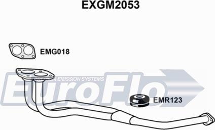 EuroFlo EXGM2053 - Труба вихлопного газу autocars.com.ua
