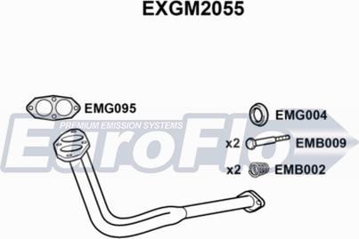 EuroFlo EXGM2055 - Труба вихлопного газу autocars.com.ua