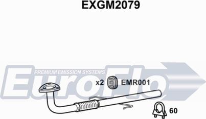 EuroFlo EXGM2079 - Труба вихлопного газу autocars.com.ua