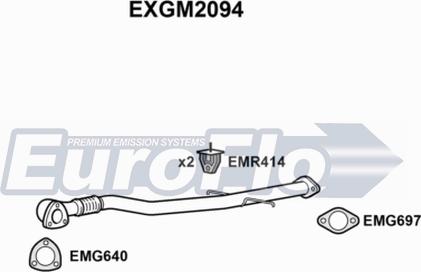 EuroFlo EXGM2094 - Труба вихлопного газу autocars.com.ua