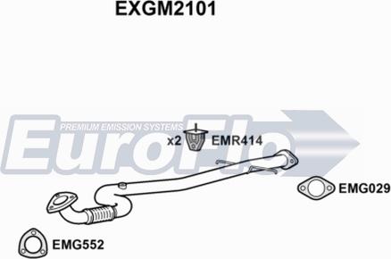 EuroFlo EXGM2101 - Труба выхлопного газа autodnr.net