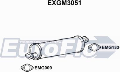 EuroFlo EXGM3051 - Середній глушник вихлопних газів autocars.com.ua