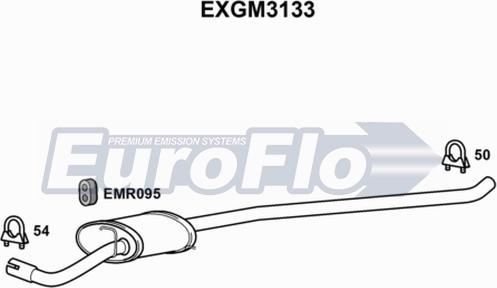 EuroFlo EXGM3133 - Середній глушник вихлопних газів autocars.com.ua