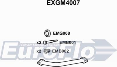 EuroFlo EXGM4007 - Труба вихлопного газу autocars.com.ua