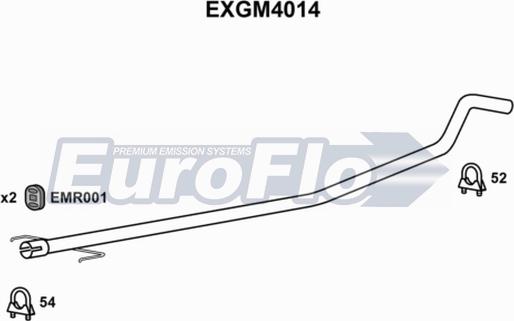 EuroFlo EXGM4014 - Труба вихлопного газу autocars.com.ua