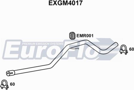 EuroFlo EXGM4017 - Труба выхлопного газа autodnr.net