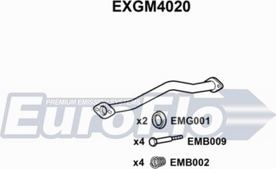 EuroFlo EXGM4020 - Труба вихлопного газу autocars.com.ua