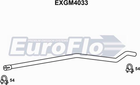 EuroFlo EXGM4033 - Труба вихлопного газу autocars.com.ua