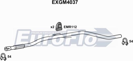 EuroFlo EXGM4037 - Труба выхлопного газа autodnr.net