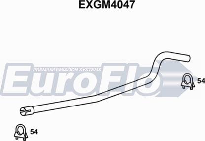 EuroFlo EXGM4047 - Труба вихлопного газу autocars.com.ua