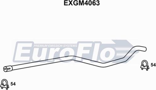 EuroFlo EXGM4063 - Труба вихлопного газу autocars.com.ua