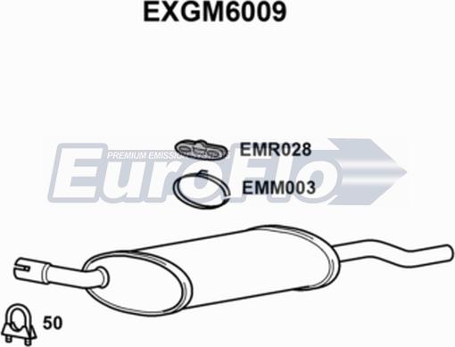 EuroFlo EXGM6009 - Глушник вихлопних газів кінцевий autocars.com.ua