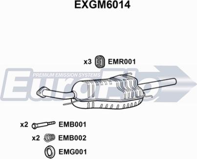 EuroFlo EXGM6014 - Глушник вихлопних газів кінцевий autocars.com.ua