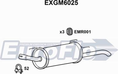 EuroFlo EXGM6025 - Глушник вихлопних газів кінцевий autocars.com.ua