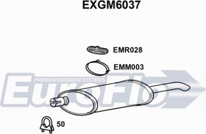 EuroFlo EXGM6037 - Глушник вихлопних газів кінцевий autocars.com.ua