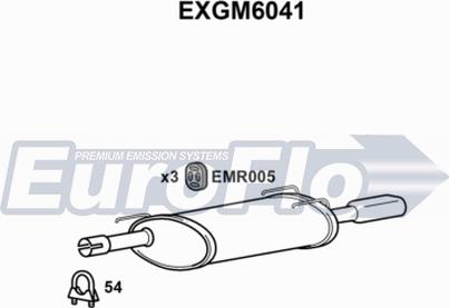 EuroFlo EXGM6041 - Глушник вихлопних газів кінцевий autocars.com.ua