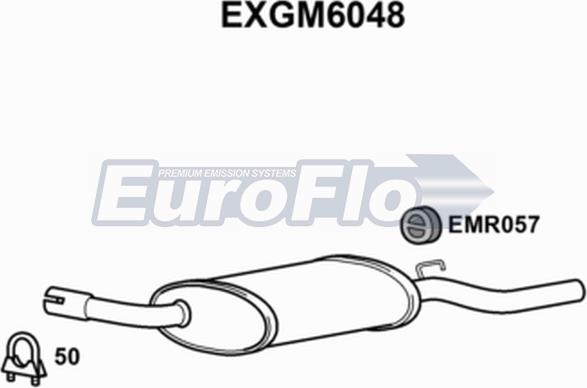 EuroFlo EXGM6048 - Глушник вихлопних газів кінцевий autocars.com.ua