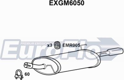 EuroFlo EXGM6050 - Глушник вихлопних газів кінцевий autocars.com.ua