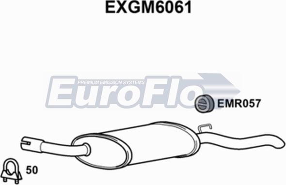 EuroFlo EXGM6061 - Глушник вихлопних газів кінцевий autocars.com.ua