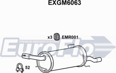 EuroFlo EXGM6063 - Глушник вихлопних газів кінцевий autocars.com.ua