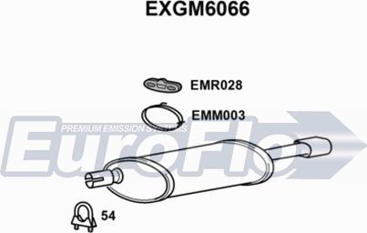 EuroFlo EXGM6066 - Глушник вихлопних газів кінцевий autocars.com.ua