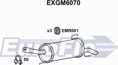 EuroFlo EXGM6070 - Глушник вихлопних газів кінцевий autocars.com.ua