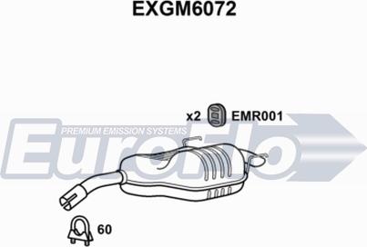 EuroFlo EXGM6072 - Глушник вихлопних газів кінцевий autocars.com.ua