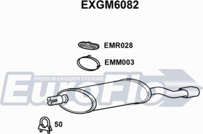 EuroFlo EXGM6082 - Глушник вихлопних газів кінцевий autocars.com.ua