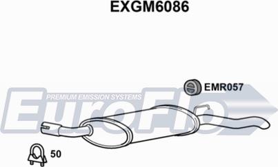 EuroFlo EXGM6086 - Глушник вихлопних газів кінцевий autocars.com.ua
