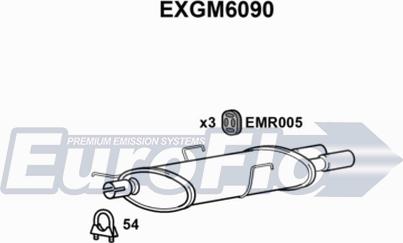 EuroFlo EXGM6090 - Глушник вихлопних газів кінцевий autocars.com.ua