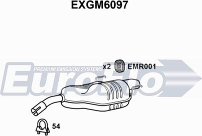 EuroFlo EXGM6097 - Глушник вихлопних газів кінцевий autocars.com.ua