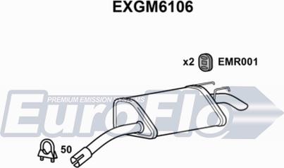 EuroFlo EXGM6106 - Глушник вихлопних газів кінцевий autocars.com.ua