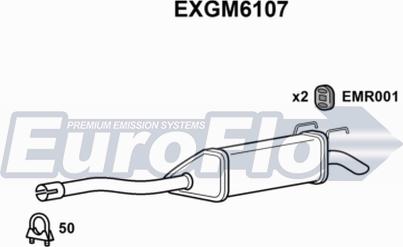 EuroFlo EXGM6107 - Глушник вихлопних газів кінцевий autocars.com.ua