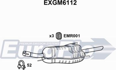 EuroFlo EXGM6112 - Глушник вихлопних газів кінцевий autocars.com.ua